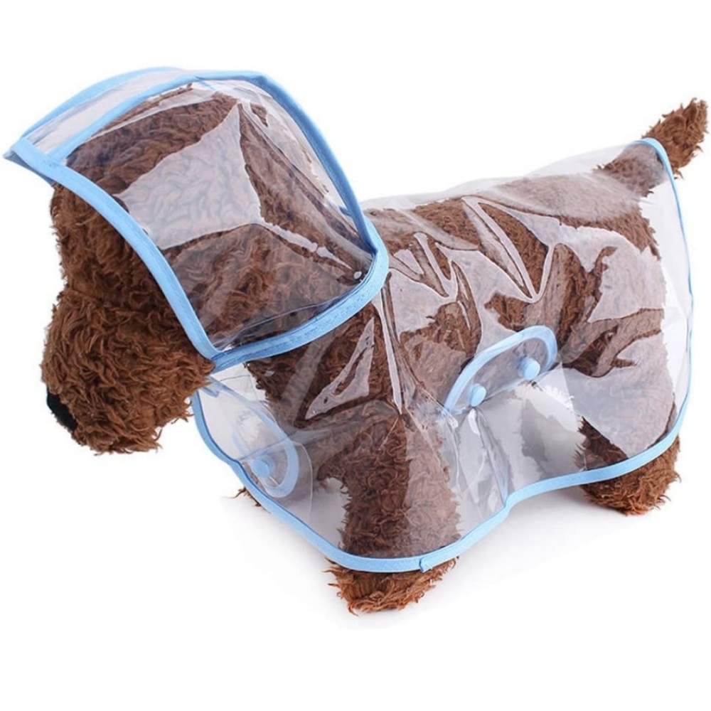 NWT Baby blue puppy dog raincoat size XS
